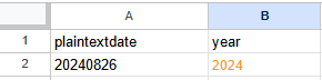 Converting an 8 digit number to a Date in Google Sheets