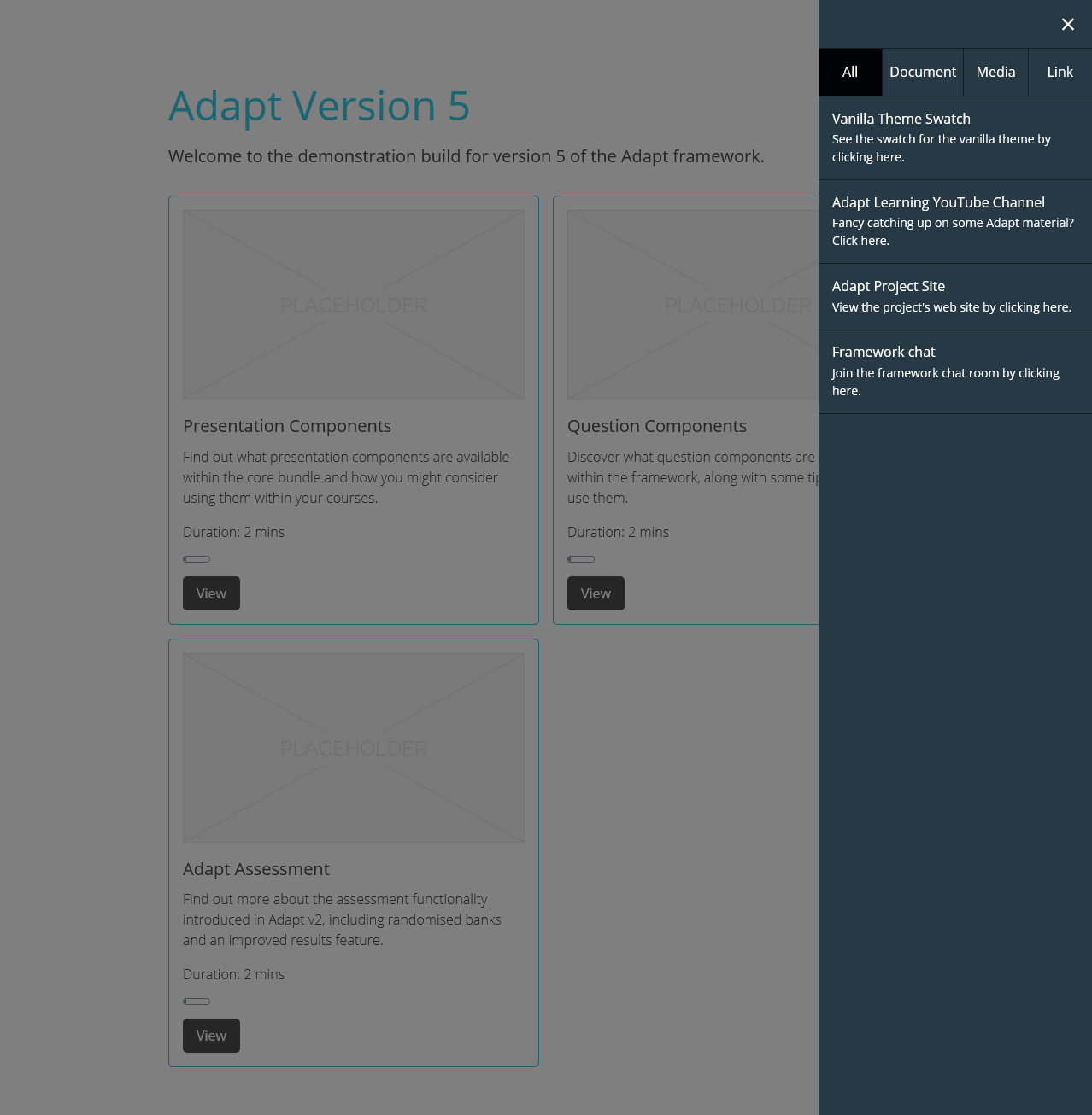New Adapt Framework / Authoring Tool Theme